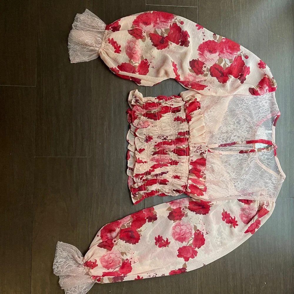 NWT Free people Daphne Blouse